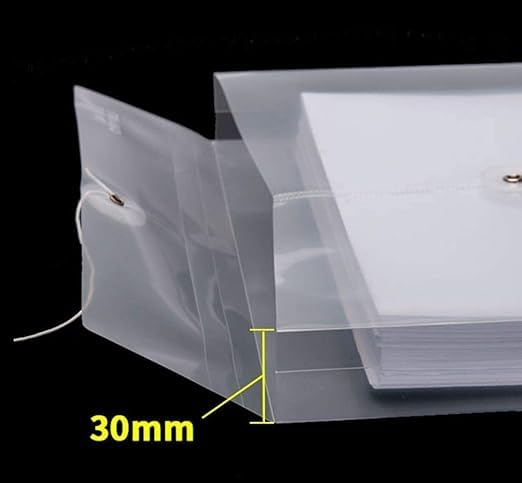 Image of 5-Pack A4 Legal Size Document File Bags ? Top-Opening Colored Envelope Holders with Snap Button, Multi-Color Plastic Organizer Folders?