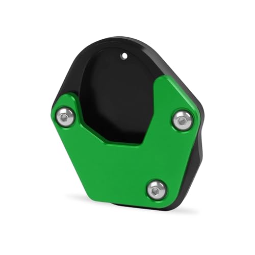 Extension de béquille moto ELIMINATOR 500 en aluminium CNC vert - Protection et finition premium