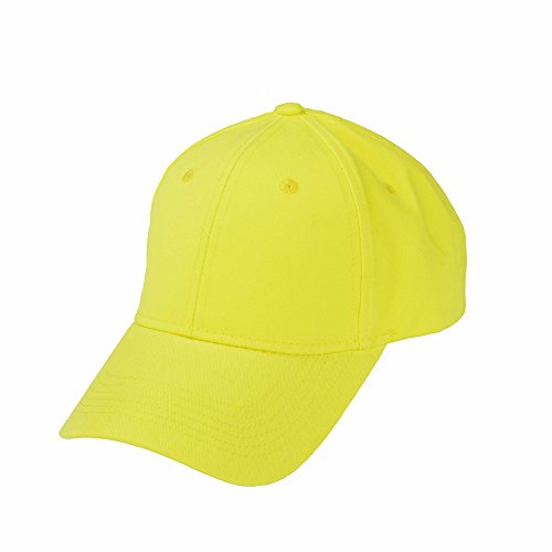 DALIX Unisex Hat Fine Brushed Cotton Ball Cap in Yellow