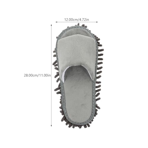 2 Pares de Zapatillas de Chenilla Reutilizables para Limpieza de Suelos 3