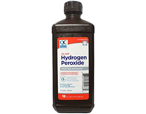 Quality Choice Hydrogen Peroxide 16 fl oz – Antiseptic & Disinfectant Liquid for Wounds, Cuts, Oral Care, Cleaning, Laundry, Household Use, Germ-Killing Solution, Fast-Acting & Multipurpose