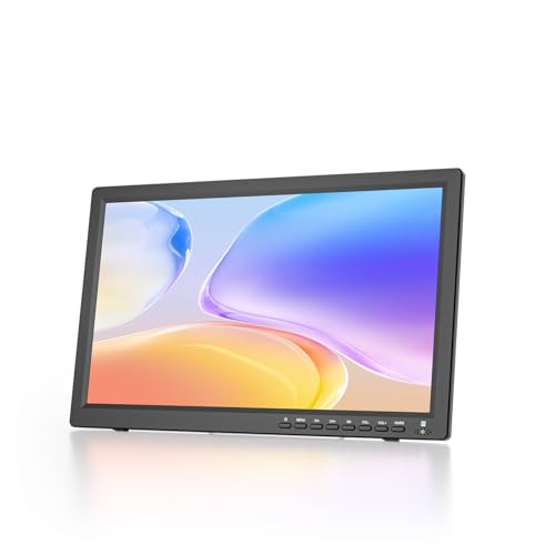 Desobry TV portátil de 19 pulgadas, 1080p, televisor pequeño con antena, batería recargable integrada, TV de 12 V con base ajustable para entretenimiento en casa, viajes y uso al aire libre, entrada