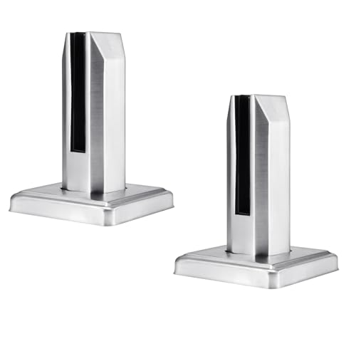 Soporte de cristal de acero inoxidable, barandilla de balcón 304 de acero inoxidable, abrazadera de cristal para suelo de acero inoxidable, abrazadera de valla de balcón para 8-12 mm / 0,3-0,5