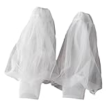 tu elegancia nupcial con estas mangas abombadas de tul blanco desmontables, hechas de poliéster transpirable para mayor comodidad durante las ceremonias