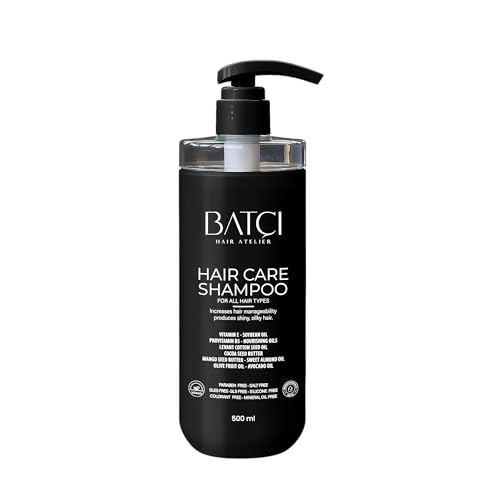 Batci Champú con Provitamina sin Parabenos y sin Sulfatos, Hidratación Profunda y Fortalecimiento, Para Todo Tipo de Cabello, 500 ml