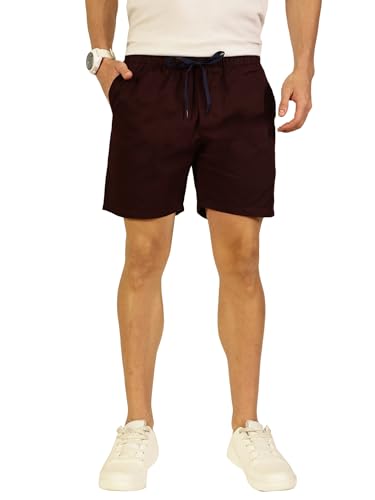 Image of Thomas Scott Men's | Solid | Chino Shorts | Regular Fit | 100% Cotton | Above Knee | Casual Short