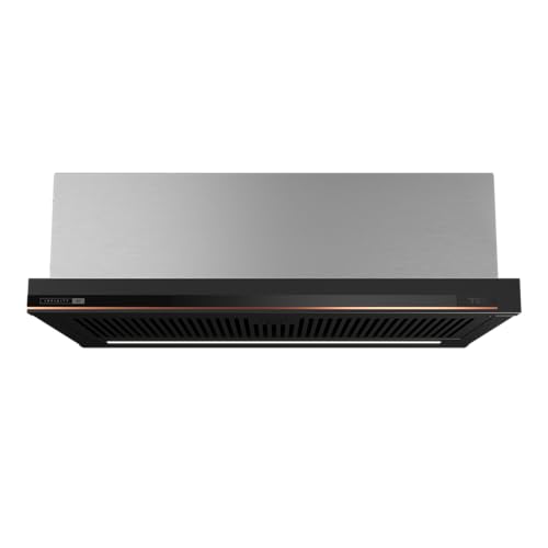 TEKA Campana Extractora Extraíble 60 cm, 5+1 Velocidades, Motor EcoPower, Acabado Negro Mate, Mandos Electrónicos, Compatible con recirculación, CNL 6415 PLUS G1