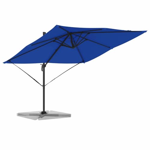 Parasol de patio 3m vidaXL en aluminium : l'ombre fraîche en bleu azur
