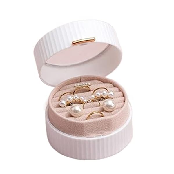 MABEK Smyckeskrin örhängen smycken förvaringslåda bärbar halsband ring flera lager arrangemang låda armband öronspik låda