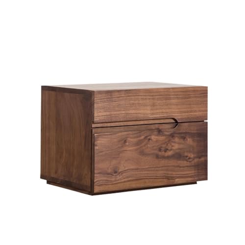 Mesitas De Noche Mesita De Noche De Nogal Negro, Mueble De Almacenamiento For Dormitorio, De Madera Maciza, Simple Y Moderna, Mesita De Noche Sencilla Y Moderna Mesas De Noche Para Dormitorio