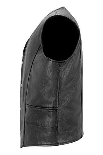 Smart Range Leather Gilet da uomo in vera pelle da...