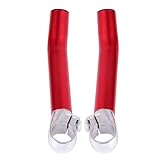 Cabilock Aluminiumlegierung Fahrradgriff Rot Rutschfester Langlebiger Mountainbike Zusatzlenker für Mehr Kontrolle Beim Downhill und Offroad Radfahren
