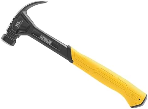 Dewalt Curve Claw Smooth Face Hammer 454g (16oz), Fitted with a S...