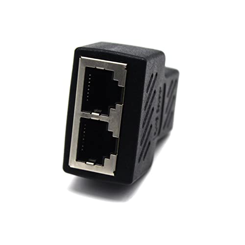 Adaptador Divisor RJ45 MOTONG 1 a 2 Puertos Hembra CAT 5/CAT 6 miniatura 3