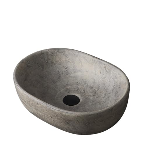 Lavabo de encimera retro con acabado artesanal para baño e interior 2