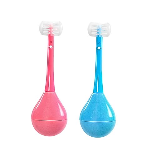 SHERCHPRY 2Piezas Manual Toothbrush Soft Bristle Toothbrushes For Cleaning Ergonomic Design For Children Safe And Durable Materials