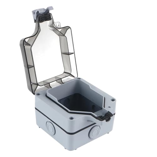 Prises de courant extérieures étanches IP66 boîtier gris robuste pour jardin