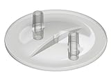 Melkeimerdeckel Kerbl - Melkeimerdeckel flach 16x20mm transparent 2 Stutzen - 151059