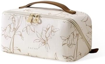 EACHY Travel Makeup Bag, Large Capacity Cosmetic Bags for Women, ...