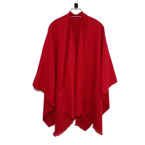 Capa poncho cómoda de longitud media para abrigarse con ligereza este invierno 3