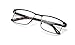 V.W.E. Men Premium Rectangle Stainless Steel Reading Glasses - Large Metal Reader (Black, 2.00)