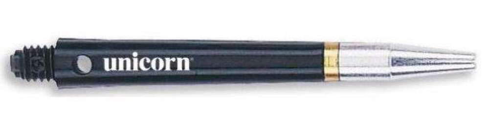 Unicorn Rotating Dart Shafts | Gripper 360 | Durable Polycarbonate with Alloy Flight Holder | Black | Medium 44.9 mm | 3 Stems