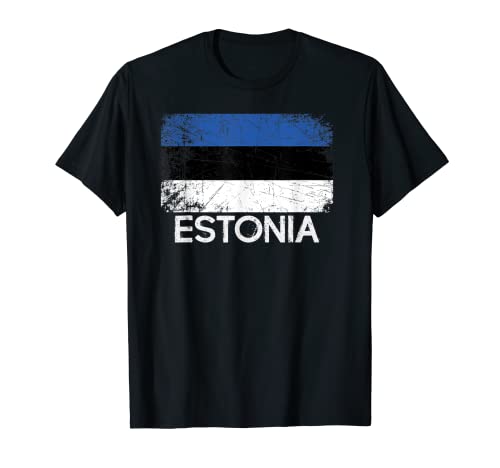 Bandera de Estonia | Regalo vintage hecho en Estonia Camiseta