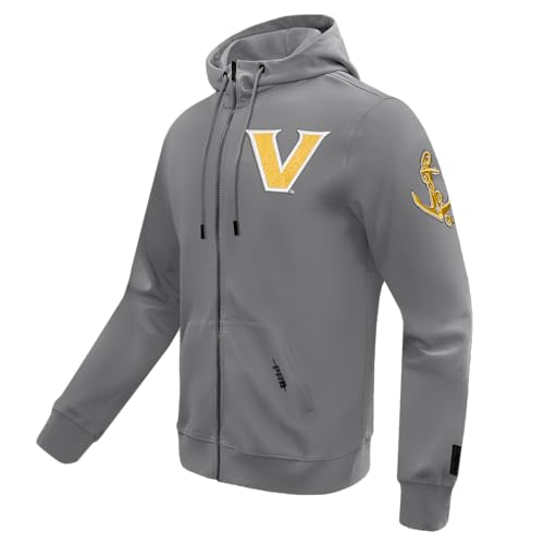 Image of Pro Standard Mens College Classic Chenille Cotton Double Knit Full Zip Hoodie