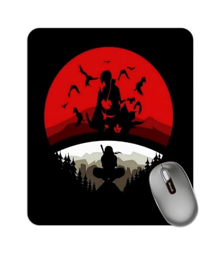 Image of Mouse Pad with Design, 24 x 20 cm, 3mm Thick Rubberised Base Mouse Pad for Computer, PC, Laptop (Anime - 1)