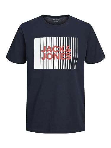Jack & Jones Jjecorp Logo tee SS Crew Neck Noos PS Camiseta Cuello Redondo, Azul Marino, 4XL para Hombre