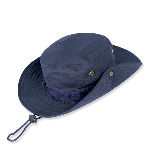 Sun Hats for Men Women Bucket Hat UPF 50+ UV Protection Boonie Hat for Safari Fishing Hiking Garden Beach Navy