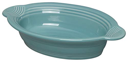 Fiesta Dinnerware Small Oval Casserole Baker Dish, Turquoise