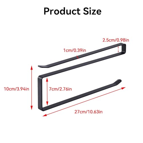Foto von Rollenhalter Küche Ohne Bohren, Papier Handtuch Rollenhalter, Küchenrollenhalter Zur Anbringung, Unterschrank Papierrollenhalter, Servietten Spender Schrank, Vertikal Oder Horizontal (1)
