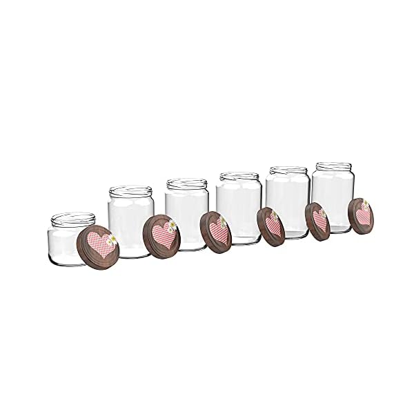 livessa Einmachgläser - 250/330/425/540/720/890ml, Einmachgläser mit Deckel, Marmeladengläser, Einmachglas… – Bild 3