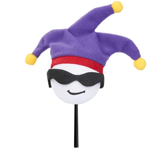 CoolBalls Limited Edition Mardi Gras Jester Car Decor Antenna Topper Auto Accessory - Fits Thin Style Antenna