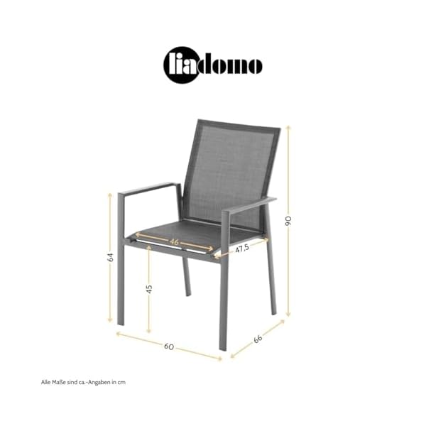Balkon-Set Limbadi/Torano Aluminium Anthrazit
