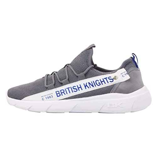 British Knights Herren Bennet Sneaker, Grau Blau, 44 EU