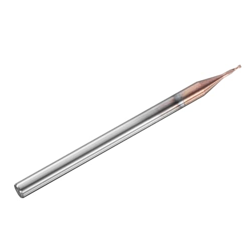 Image of HARFINGTON Ball Nose End Mill 4 Flute 0.27 inch Diameter 1 /8 inch Shank Tungsten Carbide Uncoated Spiral CNC Router Bits 0.081 inch Cutting Length Single End Ball for Carving Engraving Grinding