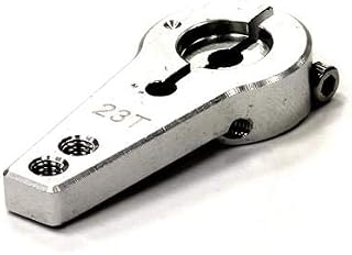 Integy RC Model C23939SILVER Billet Machined Alloy Servo Horn 23T for KO & JR Servo (r=20, 24mm)