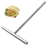 Teigverteiler Crepemaker Teig Crepe Verteiler,Crepes Maker Teigverteiler für Crêpes aus Edelstahl 18cm für Pfannkuchen Eierkuchen