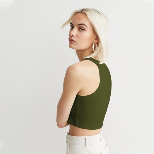 Image of KERI PERRY Tops for Women Crop Top for Women's Tank Activewear Tee Sports Western Casual Cotton Camisole Pack of 3 Combo