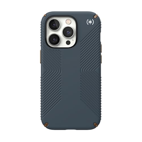 Image of Speck Polycarbonate Presidio 2 Grip Magsafe Protective Case For Iphone 14 Pro, Charcoal, 150146-3068