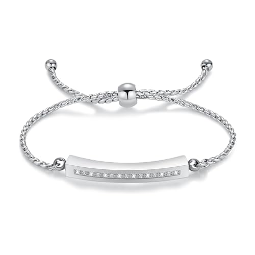 Minicremation Shiny Crystal Cremation Bracelet for Ashes for Women Cube Urn Bangle Locket Ash Holder Memorial Jewelry Bracelet Keepsake Gift