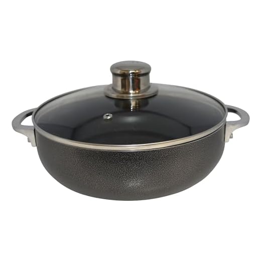 IMUSA USA 3.2-Quart Nonstick Charcoal Caldero (Dutch Oven) with Glass Lid