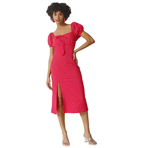 Image of PINACOLADA Women Stylish Casual Midi Dresses