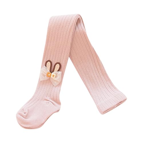 Toddler Girls Cute Bowknot Tights Knee High Socks Kids Overknee Stretchy Cotton Stockings for Baby 1-12 Years