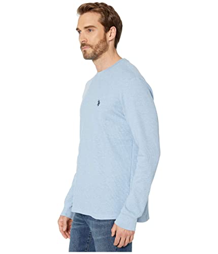 Image of U.S. Polo Assn. Men's Cotton Regular Fit Long Sleeve Crew Neck Solid Thermal Shirt