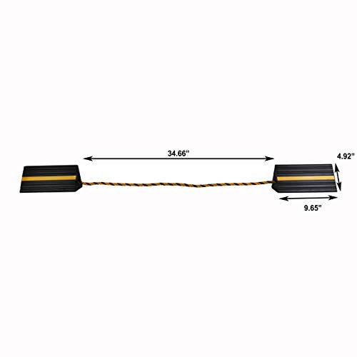 Maxxhaul 50019 Rubber Wheel Chock, 2 Pack, Black #TOP2