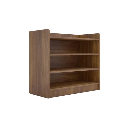 Image of Amazon Brand - Solimo Hex Shoe Rack 4-Tier Wooden Shoe Storage Rack, 68 x 31 x 60 cm, Leon Teak