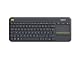 Logitech K400 Plus Kabellose Touch-TV-Tastatur für PC und Android
